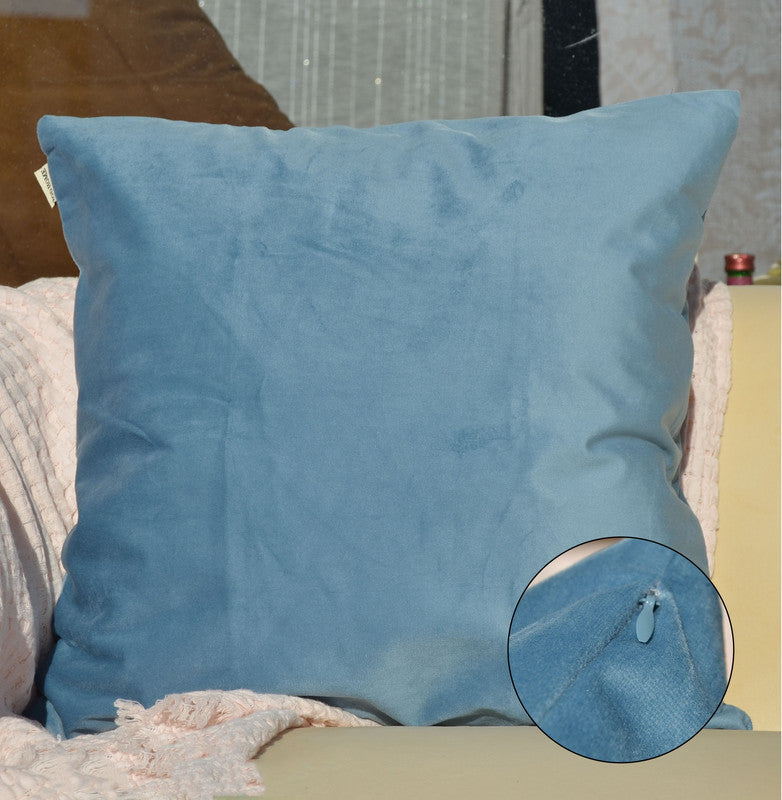 Capa de almofada flanela azul moscovo 60x60cm - BOD HOME